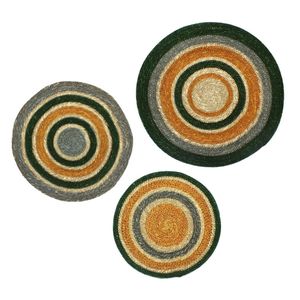 Wholesale Handmade Round Woven Jute <b>Placemat</b> Eco-Friendly Natural <b>Table</b> Mat Rustic Boho Kitchen Dining <b>Table</b> Decor Set <b>Placemat</b> - Product Image 1