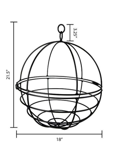 Newest Fancy Wrought Iron Hanging Wire <b>Plant</b> <b>Basket</b> Outdoor Window Decor <b>Plants</b> Flowers Pot Garden Home Yard Made in India 2023 - Product Image 5