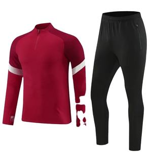 Ropa deportiva de fútbol en blanco para hombres y niños, chándal, chaqueta, traje de entrenamiento de fútbol, Otoño, deporte para niños, Tops y pantalones de manga larga con cremallera - Product Image 1