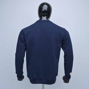Sweat-shirt pour homme bleu marine à col rond, coupe classique, logo brodé en forme de point d'interrogation, vêtements décontractés d'automne, sweat-shirts fabriqués par MRI pour homme - Product Image 2