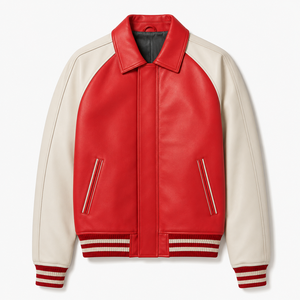 Ready to Ship <b>Fleece</b> varsity <b>jacket</b> Soft <b>Lining</b> Casual Varsity <b>Jacket</b> Custom Logo - Product Image 1
