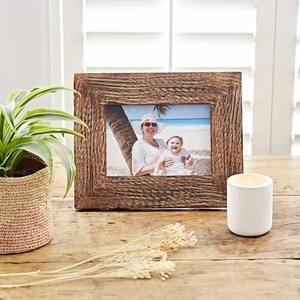 Cadre photo écologique fait main en bois massif naturel, décoration intérieure durable, cadre photo en bois. - Product Image 1