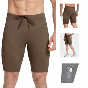 Wholesale Men's Mid Waist Compression <b>Shorts</b> Breathable Quick Dry Stretch Slim Fit Gym Running Sports <b>Shorts</b> Drawstring Athletic - Product Image 6