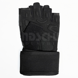 Gants de sport en PU à demi-doigts avec sangle de poignet réglable pour la musculation, le bodybuilding et l'exercice physique - Unisexe - Product Image 4