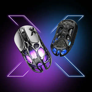GravaStar Mercury X Tri Mode Magnesium Alloy Hollow RGB Wireless Gaming <b>Mouse</b> PAW3395 Sensor 6 Buttons Both-Handed Design - Product Image 6