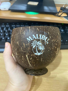 BEST SELLER Custom Laser-Engraved Handmade Durable <b>Coconut</b> <b>Cups</b> Eco-Friendly Gifting Made in Vietnam - Product Image 1