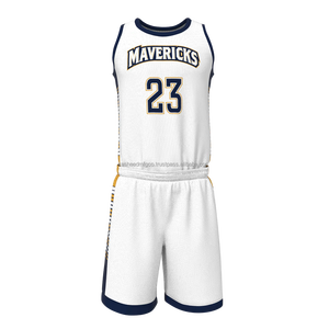 Maillot et short de basket-ball d'équipe réversible personnalisé par sublimation respirante à la mode uniformes de basket-ball réversibles - Product Image 1