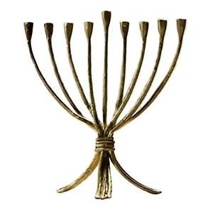 Menorah de primera calidad con acabado plateado para el hogar, villas, iluminación de mesa, uso decorativo, portavelas de Hanukkah. - Product Image 6