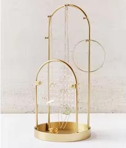 ที่วางเครื่องประดับโลหะแบบร่วมสมัยสำหรับจัดแสดงสร้อยคอและต่างหู - Product Image 1