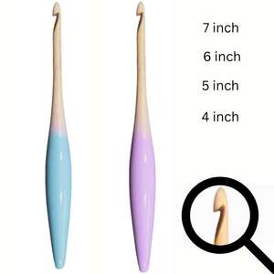 Gancho de ganchillo ergonómico de madera de lujo Agarre suave, Punta ultra suave y rango de tamaño completo Calidad escalable construida para minoristas globales - Product Image 5