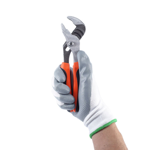 Gants de sécurité gris enduits de nitrile, antidérapants, avec poignet tricoté texturé, sans latex, pour le travail - Product Image 2