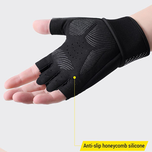 New 2026 OEM Custom Gloves Cycling Gloves Half Finger Sporting Driving Half Finger for Gym <b>Men</b> Women weight lifting Gloves - Product Image 5