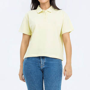 Dernier style – T-shirt décontracté tricoté respirant et léger pour femme, grande taille, fabriqué au Pakistan, en polyester/coton, à manches courtes - Product Image 5