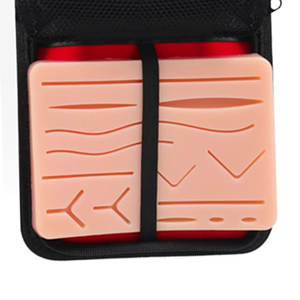 Almohadilla de Silicona Grande con 14 Heridas Precortadas para Prácticas de Sutura, Kit para Estudiantes de Medicina y Veterinaria/Enfermería, Set Ortopédico para Uso Hospitalario - Product Image 2