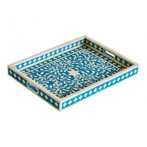 Plateau décoratif en nacre avec un design mosaïque unique pour la restauration de luxe, l'hôtellerie et la décoration intérieure - Product Image 4