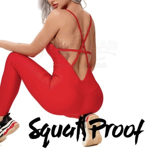Mono Elegante de Estilo Casual para Mujer, Pantalones Ajustados de Verano, Tejido Transpirable de Alta Calidad, Yoga, Corte Regular, Spandex/Poliéster - Product Image 5