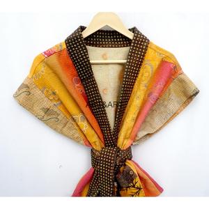 Nueva llegada, hermosa chaqueta Kantha vintage de algodón con patchwork, estilo étnico bohemio, kimono Kantha para mujer - Product Image 6
