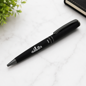 Meilleur stylo à bille en acier inoxydable de qualité supérieure finition dorée Logo personnalisé cadeau d'employé de bureau 0.5mm largeur d'écriture - Product Image 1