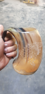 Cuerno Vikingo de Alta Calidad, Pulido, Natural, Estilo Animal, Ecológico, Soporte para Cuerno para Beber, Hecho a Mano, para Cerveza, Precio Económico - Product Image 5