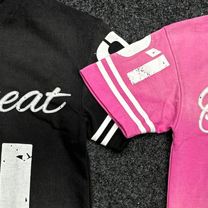 เสื้อยืดลำลองระบายอากาศได้ดี พิมพ์ลายได้ตามต้องการ สำหรับผู้ชายและผู้หญิง สีพื้นด้านหน้า ผ้าฝ้ายคุณภาพสูง 100% น้ำหนัก 220gsm - Product Image 6