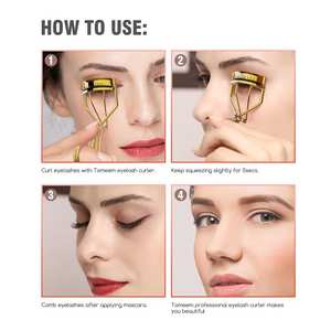 SHEARS BEAUTY Recourbe-cils en acier inoxydable de qualité professionnelle, à action fluide, pour des boucles instantanées, jetable/résistant, Grade A+ - Product Image 5