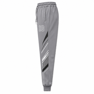 Pantalon de survêtement élégant et formel pour homme, écologique, respirant, séchage rapide, avec cordon de serrage, en coton, collection automne - Product Image 4