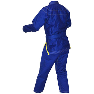 In <b>Blue</b> Color Customize Professional Hand Made Breathable Comfortable New Bjj Uniform Martial Arts and Martial Arts Clothing - Product Image 2