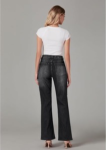 Achetez des jeans bootcut pour femmes Abdul Royal World Export, en coton, coupe classique, style vintage, soldes, prix abordable - Product Image 2