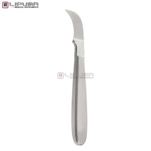 Scie à pointe courbée en acier inoxydable fin de 7 po (18 cm), instrument manuel à tige droite, approuvé par MOL Safety, instruments chirurgicaux de base - Product Image 2