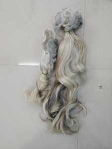 Cabello Humano Natural Indio Gris Crudo Sin Procesar - Product Image 2