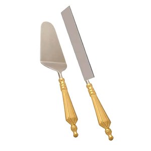 Vintage Leaf Design Polished <b>Cake</b> Serving Sets Stainless Steel Loop Design Handle <b>Cake</b> <b>Server</b> Sets Silver Plated - Product Image 4