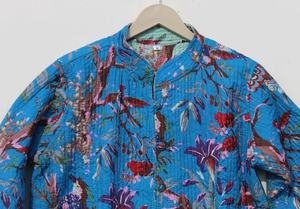 Chaqueta Acolchada de Algodón DE LA India para Mujer, Abrigo de Trabajo con Parches Hechos a Mano, Estilo Bohemio, Novedad - Product Image 5