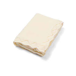 100% Cotton <b>Knitted</b> Cute Baby <b>Blanket</b> Eco-Friendly Solid Color Rectangle 209-278g Heirloom <b>Throw</b> Customizable Vietnam Machine - Product Image 1