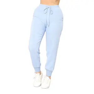 zipper pockets custom sports wear jogger pants narrow bottom cheap price OEM & ODM women elasticated jogger pant with bottom zip