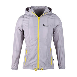 Veste coupe-vent unisexe à capuche Relevo personnalisée, légère, manches longues, décontractée, pour le printemps, imperméable, avec fermeture éclair - Product Image 3