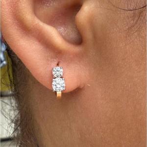 Top Quality Bridal Moissanite Round Diamond <b>Stud</b> <b>Earrings</b> for Anniversary or Special Occasion Available for Bulk Quantity - Product Image 5