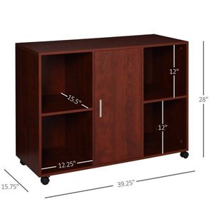 Armadio Portadocumenti/Mobiletto Marrone per Uso in Soggiorno - Product Image 4