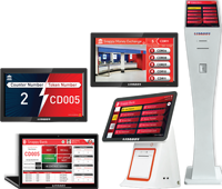 Système de gestion de files d'attente sans fil en libre-service avec écran tactile LCD pour comptoir de service client et affichage des tickets