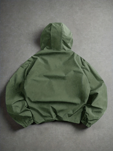 Wholesale <b>Cheap</b> Zip-Up Windbreaker <b>Jacket</b> Hooded Stand Collar Dyed Outdoor Hiking Windbreaker <b>Jackets</b> custom made Logo - Product Image 2