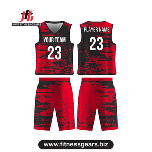 Conjunto de Uniforme de Baloncesto Personalizado Sublimado, Transpirable, Unisex, Cuello Redondo, Manga Corta - Product Image 4