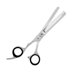 Hair Thinning Scissors with Black Finger Rings Professional Barber <b>Shears</b> Stainless Steel Texturizing Scissors - Product Image 2
