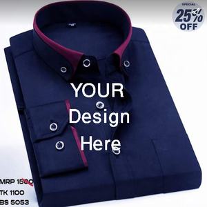 เสื้อเชิ้ตอย่างเป็นทางการคุณภาพระดับพรีเมียมสําหรับผู้ชายคุณภาพสูง OEM ขายส่งเสื้อเชิ้ตอย่างเป็นทางการราคาถูกสําหรับผู้ชายโดยตรงจาก BD - Product Image 4