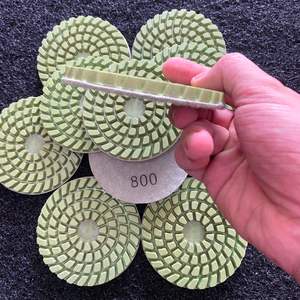 100mm KA+ Diamond <b>Polishing</b> Pad 6.5mm Thickness Resin Bond Medium Hardness OEM for Granite Marble and Concrete Floors - Product Image 5