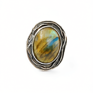 <b>Labradorite</b> Fashion <b>Ring</b> 6.1 Grams Elegant and Unique Accessory - Product Image 2