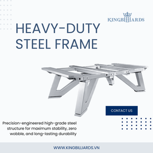 King Nexus 292x164cm Professional Pool <b>Table</b> Steel Frame Premium Slate Vietnam OEM - Product Image 5