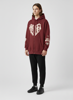 Sweat à capuche oversize pour homme, couleur unie, épaules tombantes, personnalisable, vente en gros OEM