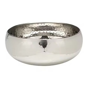 Tazón de Servir de Metal con Acabado Pulido, Tazón de Acero Inoxidable para Alimentos, Vajilla Elegante para Cocina y Comedor, Plato para Servir Ensaladas y Frutas para el Hogar - Product Image 2