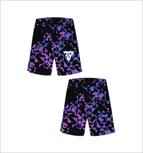 Shorts de Playa para Hombre con Estampado Geométrico, Sublimación, Secado Rápido, Cintura Elástica, Casuales, Cortos, 100% Poliéster - Product Image 1