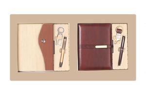 Coffret Cadeau d'Affaires de Luxe Liviya au Design Unique en Cuir PU, avec Agenda Gaufré, Bouteille et Porte-clés – Promotion de Marque Disponible - Product Image 2