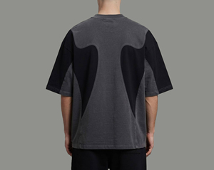 เสื้อยืดฮิปฮอปผู้ชายทรงโอเวอร์ไซส์ แขนสั้น ผ้าเจอร์ซีย์คอตตอน 100% น้ำหนักเบา 180 กรัม สองสี คุณภาพสูง สไตล์สุดฮิต สำหรับฤดูร้อน - Product Image 5